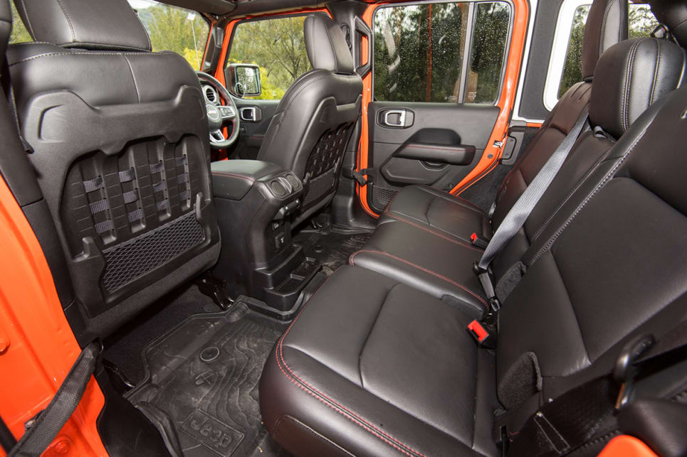 The Rubicon's cabin feels welcoming – and has solid grab handles, and chunky, easy-to-use dials, knobs and switches, net pockets on the doors and in the seat-backs. (image: Brendan Batty)