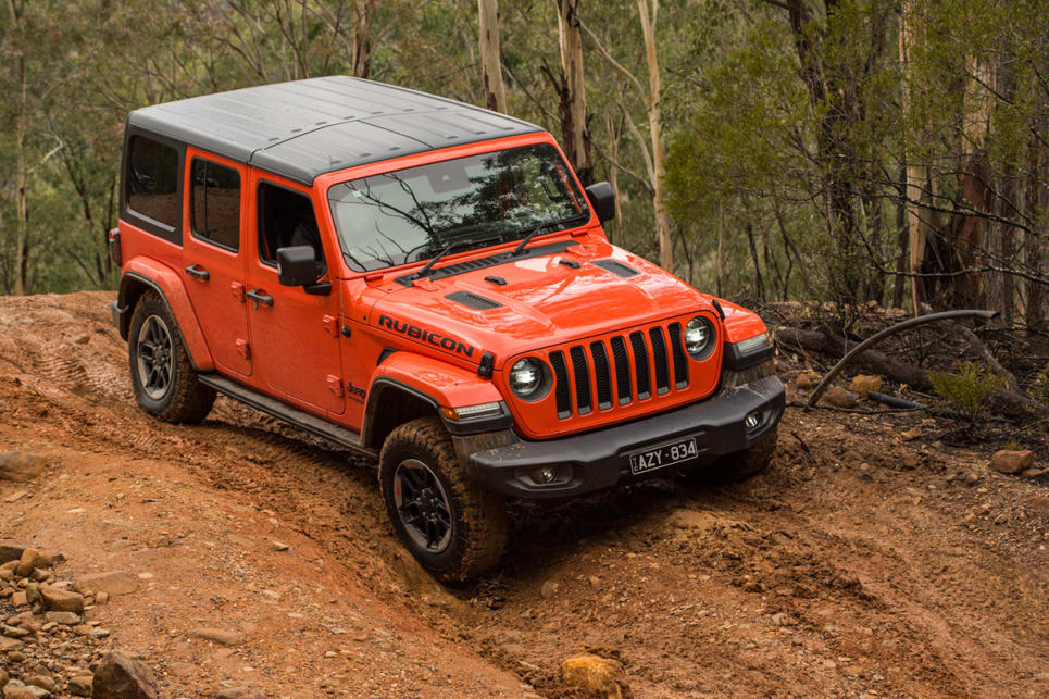 The Rubicon is a genuine 4WD with a dual-range transfer case, a ladder chassis, solid axles and proven 4WD heritage. (image: Brendan Batty)