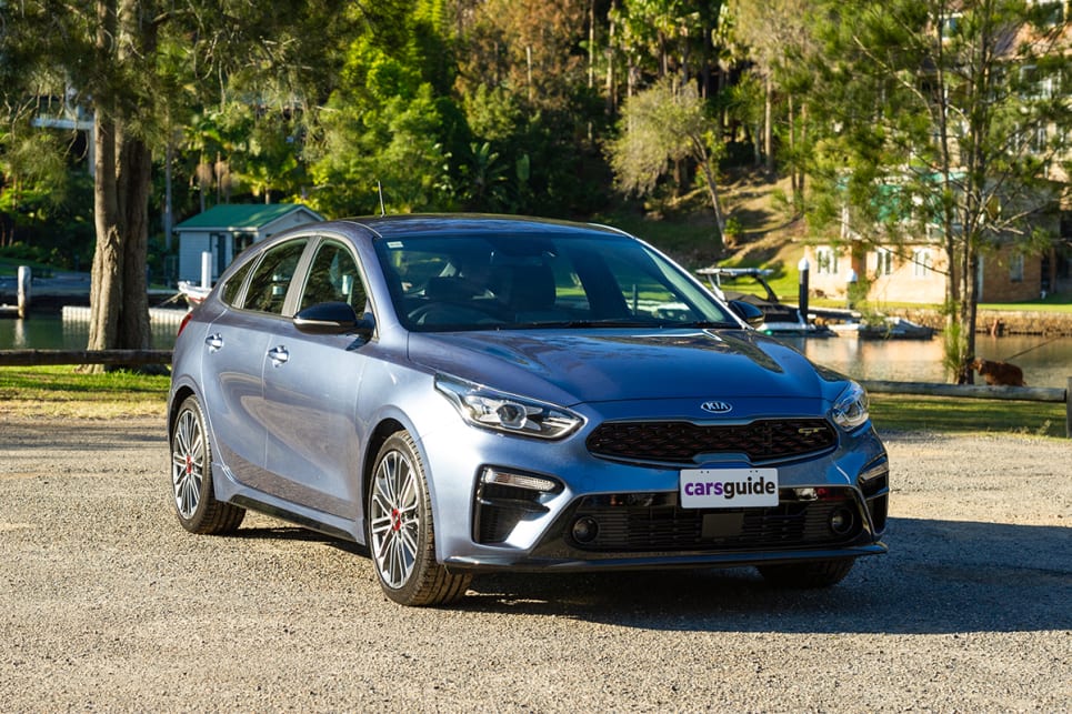 The Cerato GT is not the sexiest hatch here.