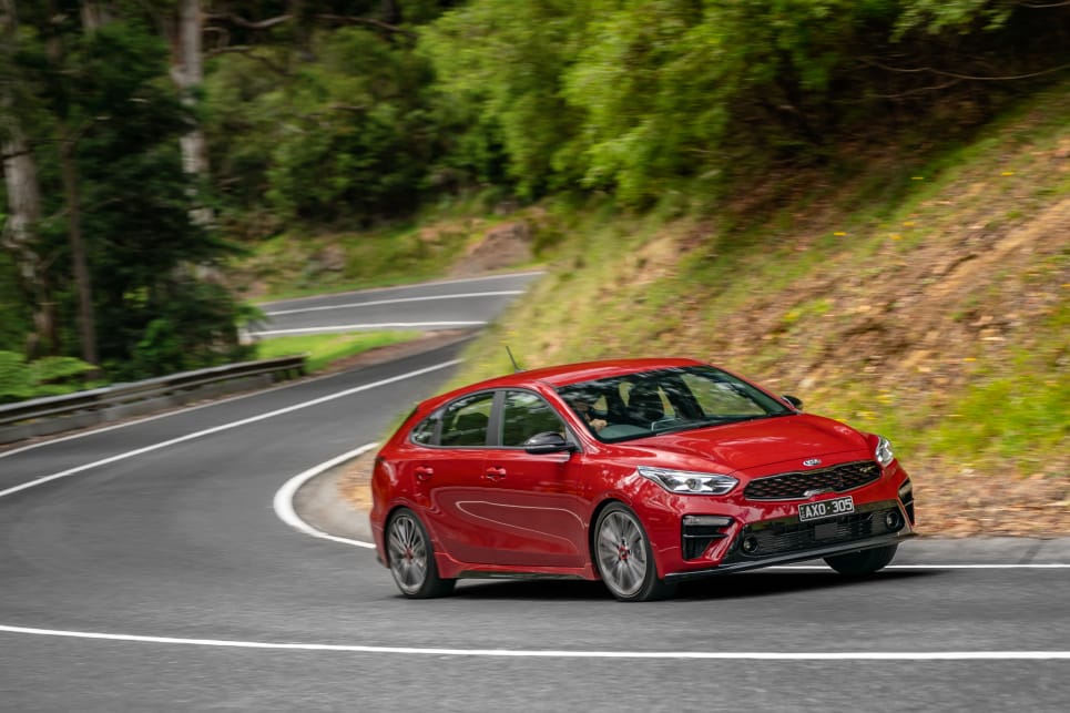 The GT grade adds toughness and a solid stance to the Cerato Hatch.