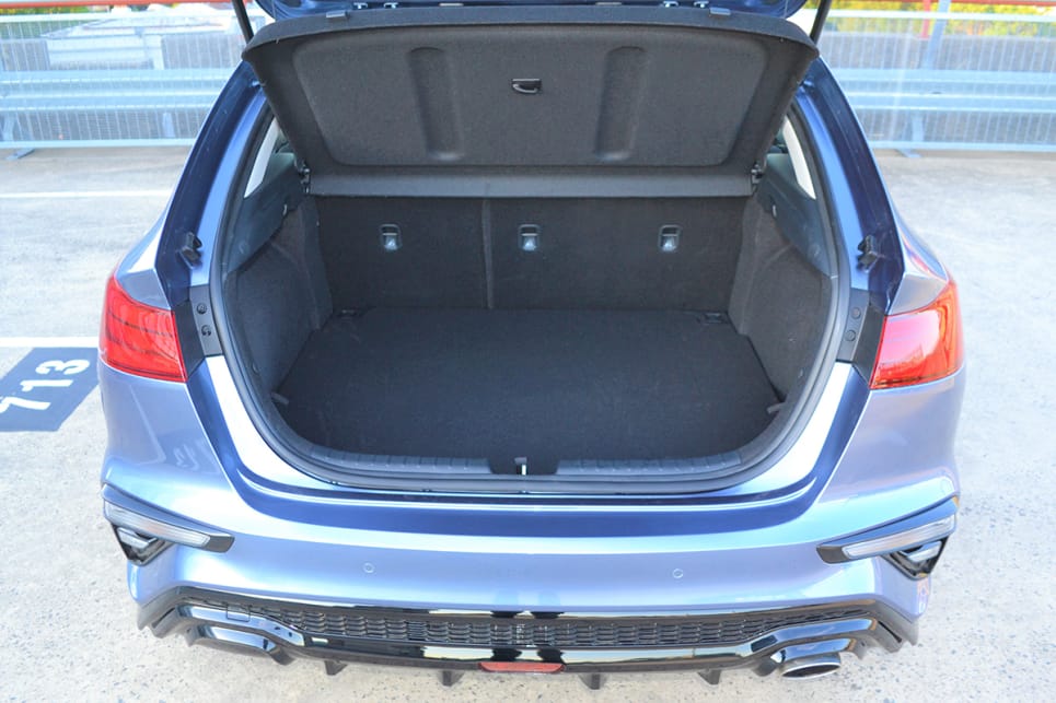 The boot’s cargo capacity is 428 litres.