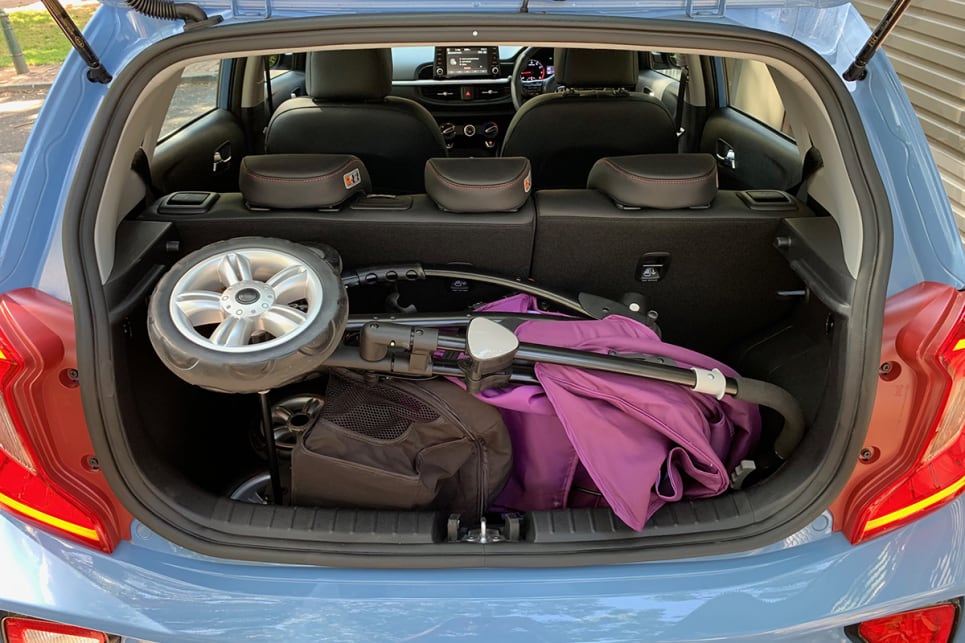 The boot had enough room to fit a pram in there. A particularly bulky pram that won't even fit in a Mazda CX-3.
