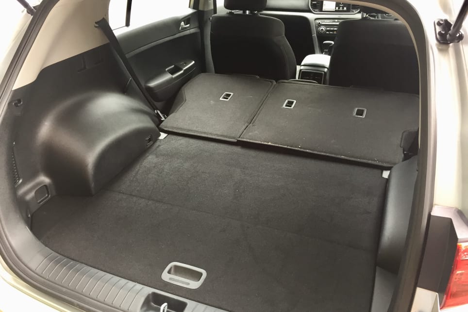 The boot has 466 litres (VDA) of capacity with the second-row seats up; 1445 litres with them down.