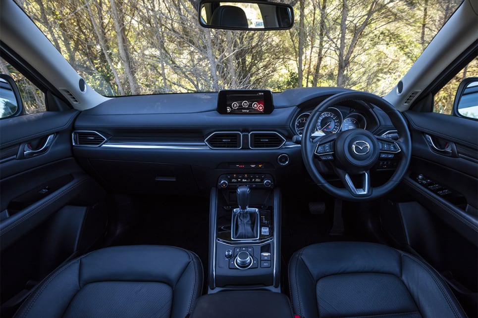 The CX-5 feels the most expensive inside. (image credit: Dean Johnson)