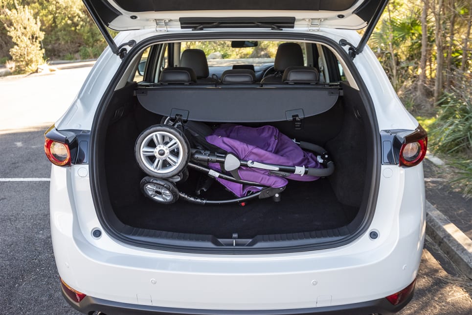 While the pram fits in the back, it takes up the majority of space. (image credit: Dean McCartney)