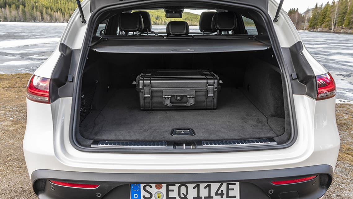 The boot opens to reveal an SUV-style storage space that will swallow 500 litres of luggage.