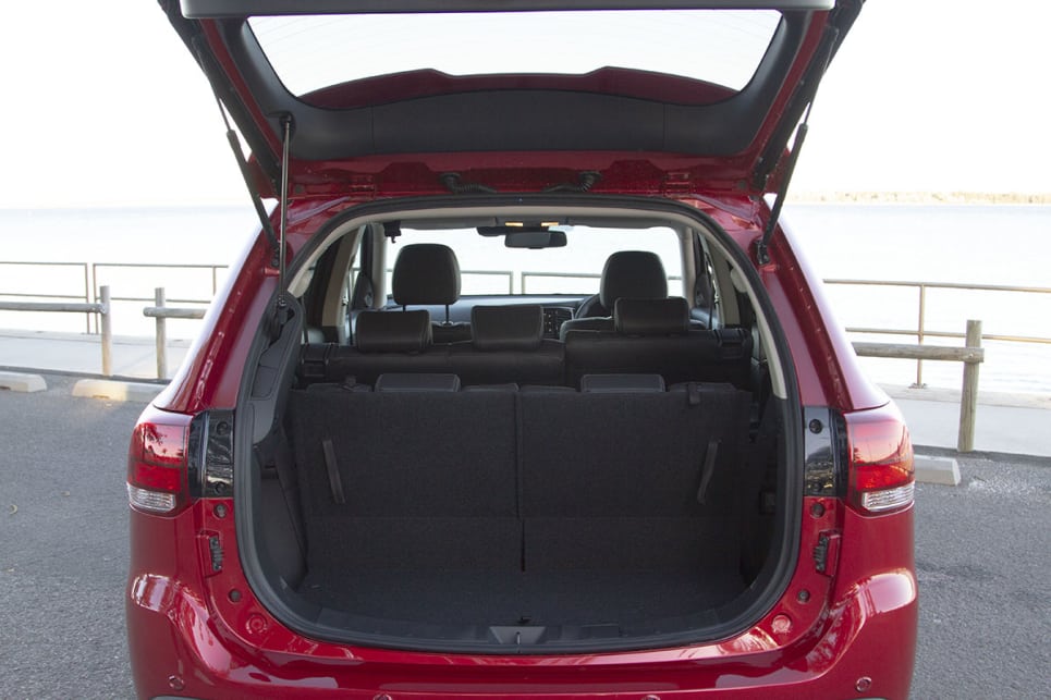With all three rows upright, the boot is a measly 128 litres.