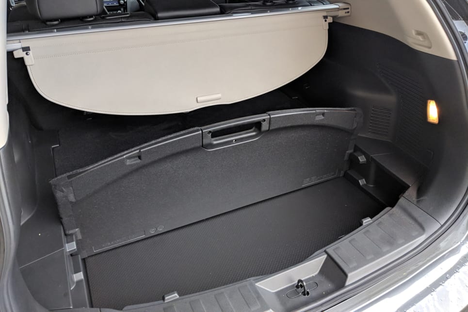 The boot is a thoughtfully designed space with an adjustable false floor system known as 'Divide-n-Hide', which provides an additional enclosed space.