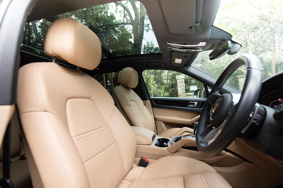 Inside is quite luxurious, with leather everywhere you look. (image: Dean McCartney)