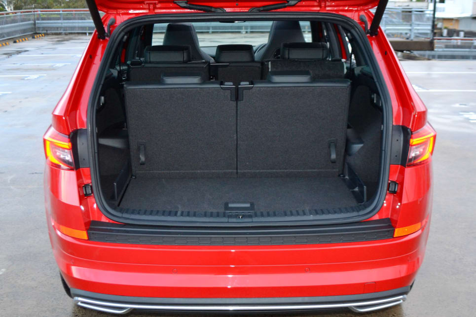 With the third-row up, the boot contains 270 litres of spare room.