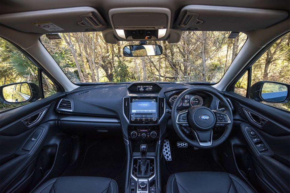 The  Forester also has a rugged interior. (image credit: Dean Johnson)