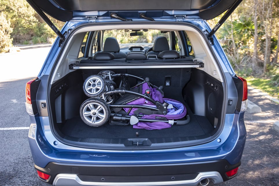 The Forester has one of the bigger boots in this group. (image credit: Dean McCartney)