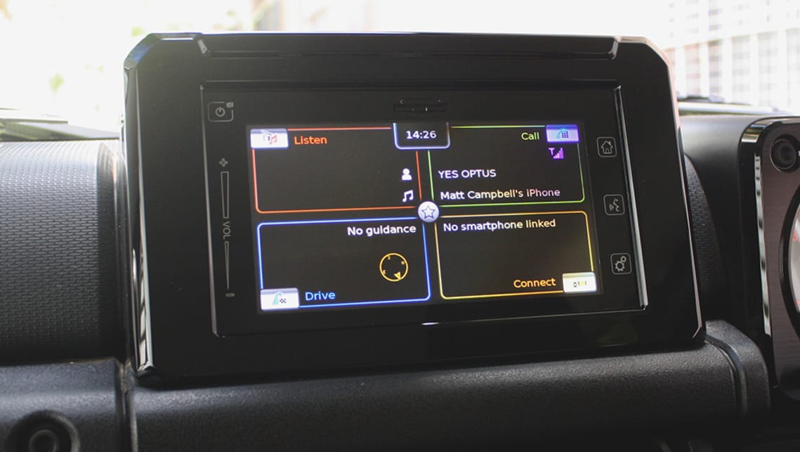 A standard inclusion is the 7.0-inch touchscreen.