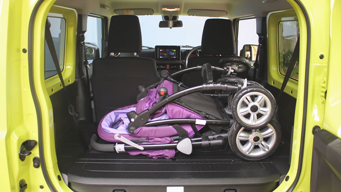 Drop down the rear seats to store things behind you.