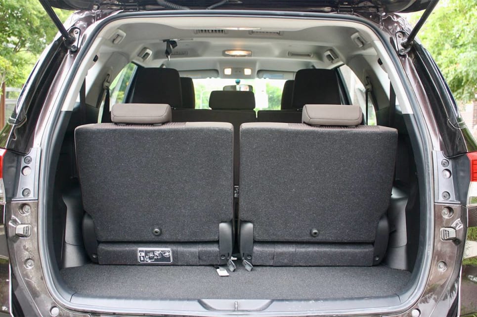 With all seven seats in play, there's 200 litres of cargo room.