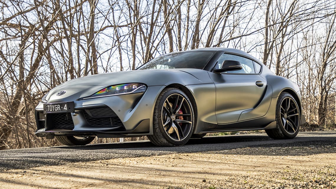 The Supra GTS sits at the top of a two-model range at $94,900, plus on-road costs. (GTS variant pictured)