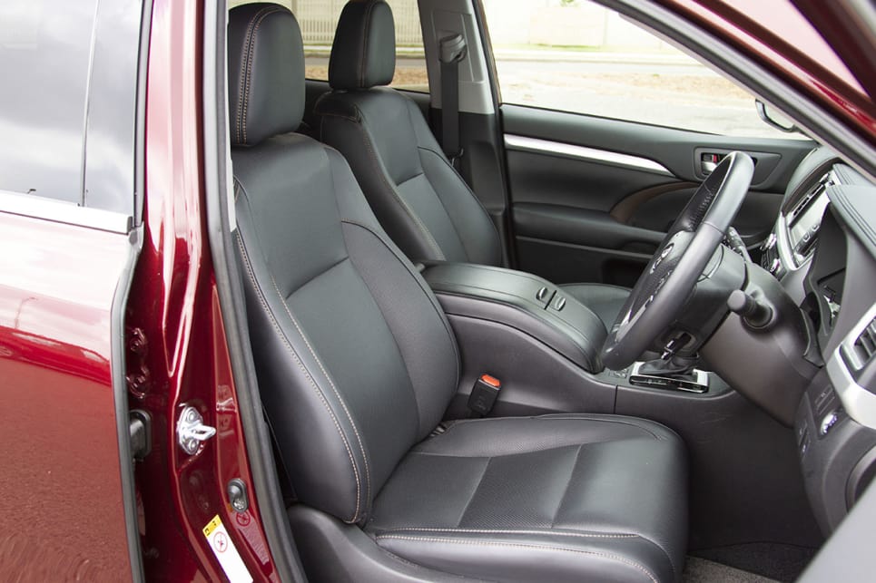 The front row is hugely spacious, with a shelf for phones and bits and pieces that stretches from the passenger side to the driver side of the centre console.