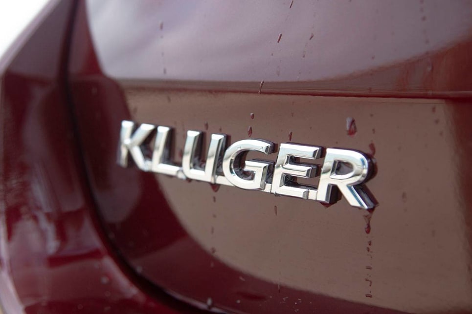 The Kluger really does set out to be a big car, right from the get-go.