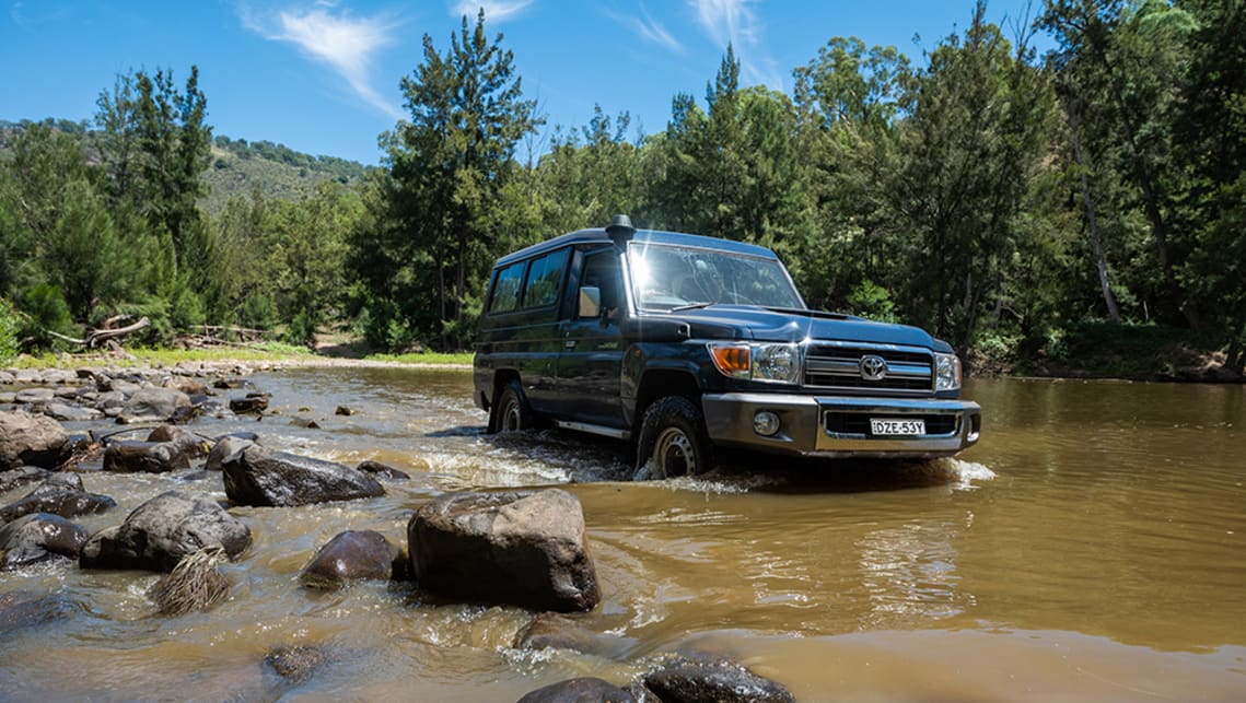 The Troopie is right at home in the rough stuff.