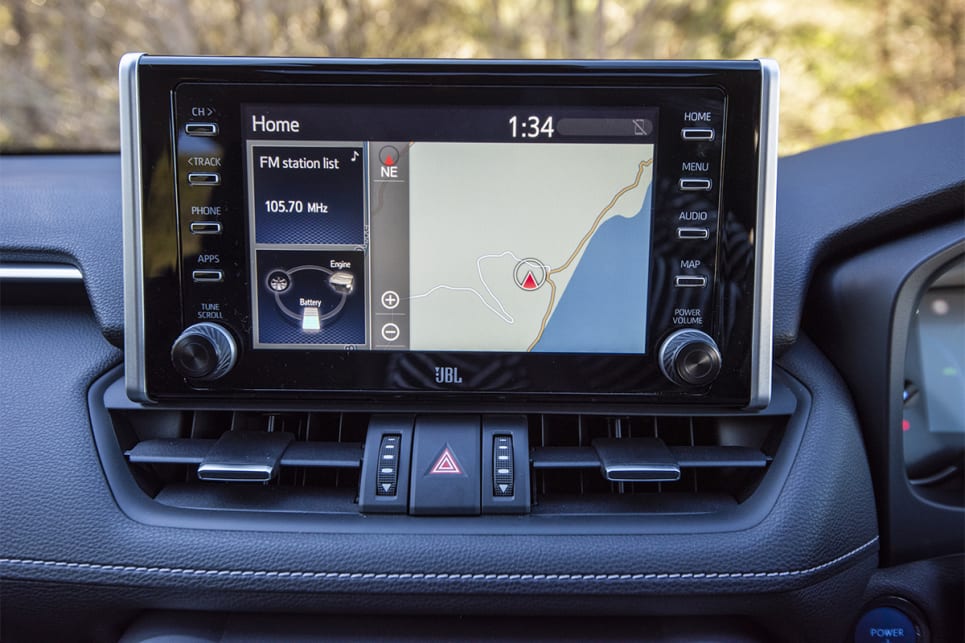 The Toyota’s screen is easier to navigate through than we’ve seen from the brand in the past. (image credit: Dean Johnson)