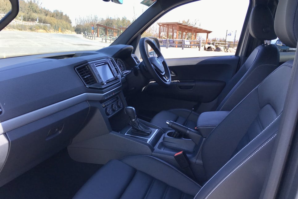 It isn’t super plush, but the supportive seats offer excellent comfort and bolstering.