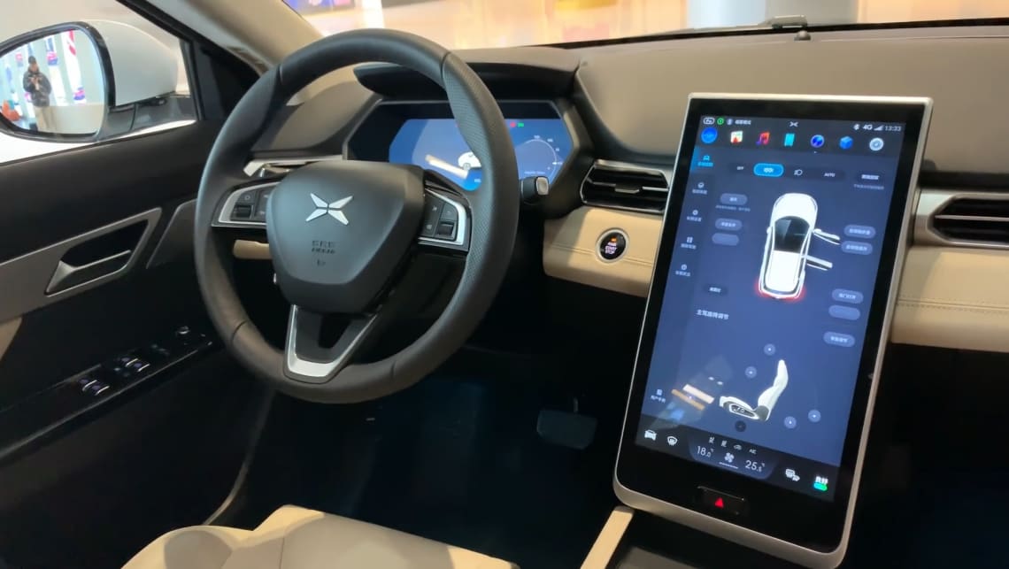 Chinese Tesla 2019 XPENG G3 by He Xiaopeng Showroom Walk Around