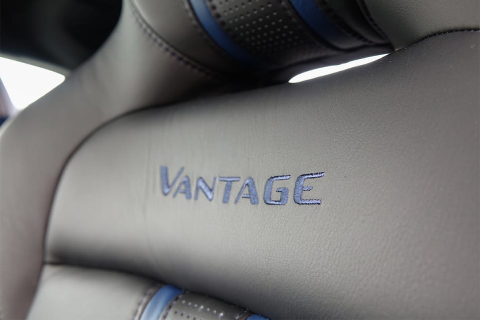 There are Vantage embroidery on the upgraded seats. 