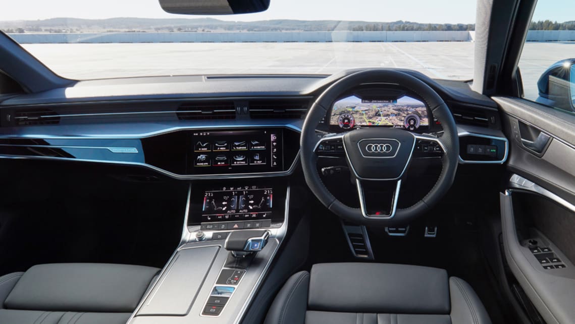 Inside, the A6 get's Audi’s all-digital virtual cockpit instrumentation.