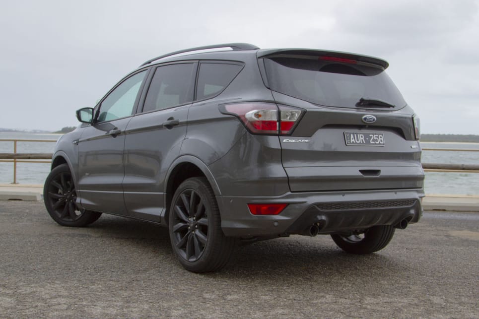 The Escape is readily identifiable as a Ford, echoing the about-to-be-replaced Focus and Fiesta.