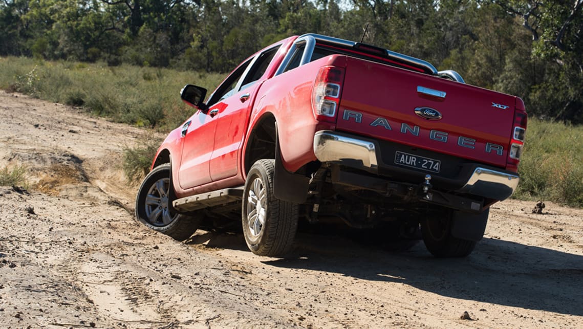 The Ranger's dual-range part-time 4WD system is very good. (Image credit: Brendan Batty)