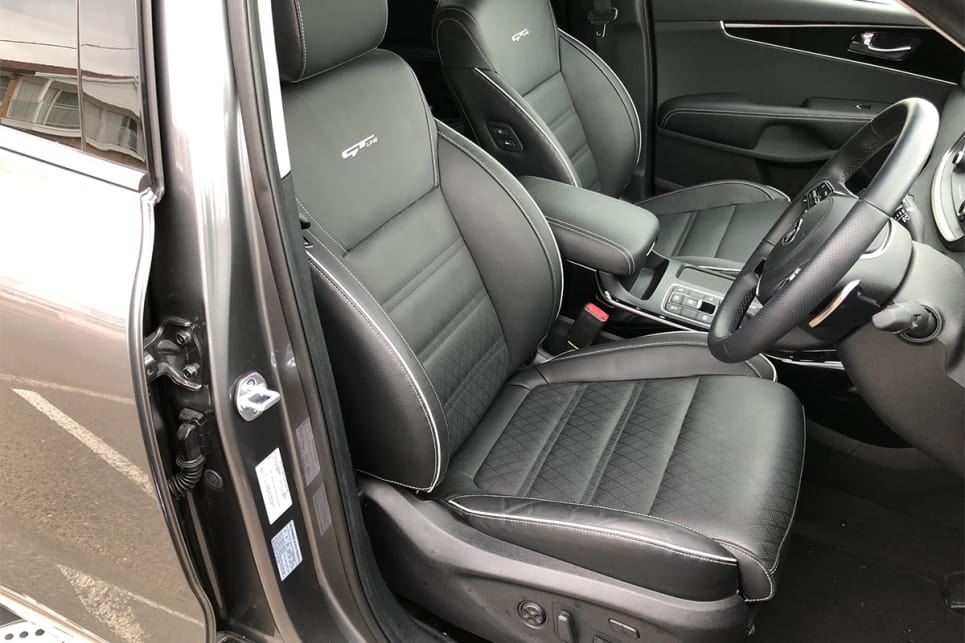 The Sorento's cabin is a monster, with plenty of leg and headroom for the first and second rows. (image credit: Peter Anderson)