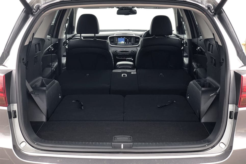Fold down the third row and you have 605 litres of sensible square space. (image credit: Peter Anderson)
