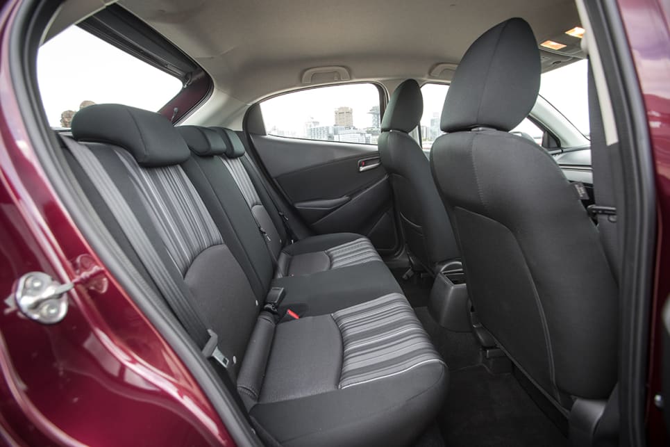 The raked windowline of the Mazda felt a little claustrophobic.