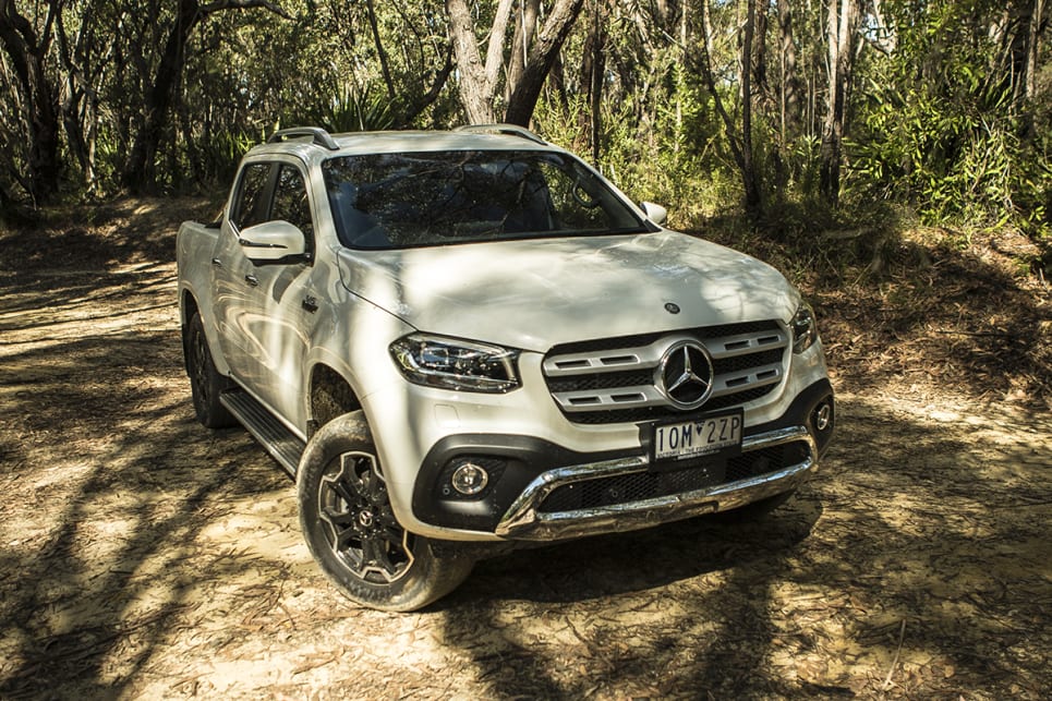 The X-Class has a real tough-truck presence.