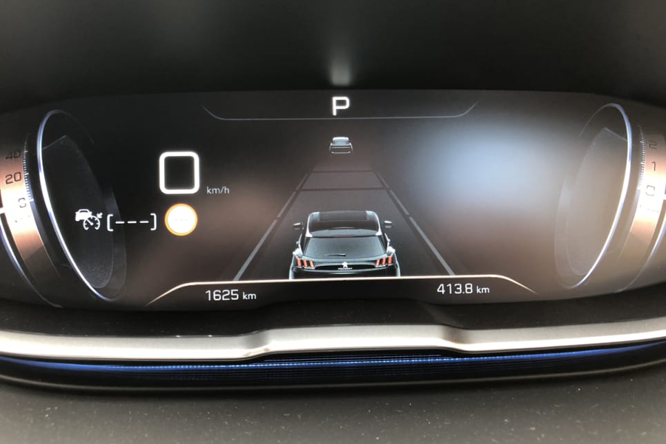 The dash panel is completely digital, like a rather more expensive Audi.