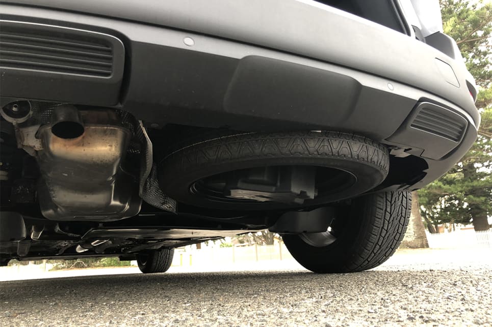 Under the boot is a space-saver spare tyre.