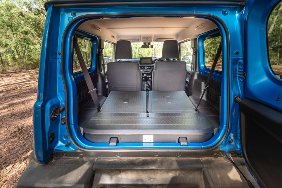 Follow the rear seats back and the cargo area grows to 830-litres VDA.