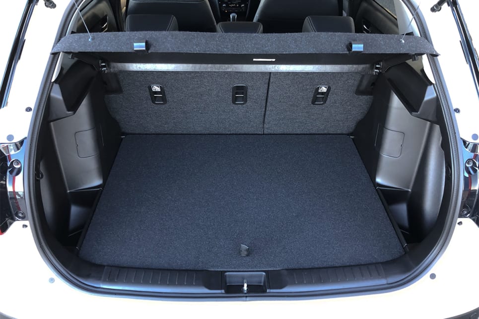 With the rear seats up, boot space is rated at 375 litres.