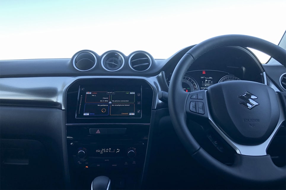 Inside the cabin is a 7.0-inch touchscreen with Apple CarPlay and Android Auto.