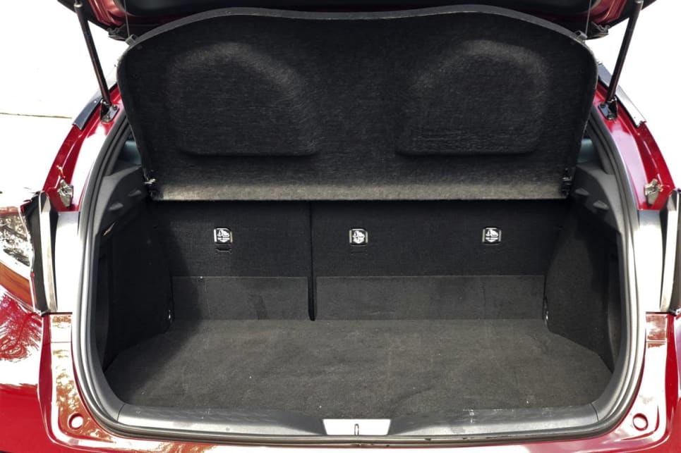 There's 377 litres of boot space with the rear seats up. (image credit: Peter Anderson)