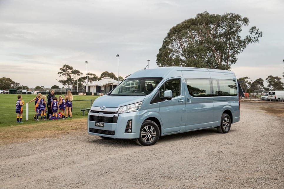 Any mid-sized van has to put practicality at the forefront, and the HiAce has done just that. (Commuter bus pictured)