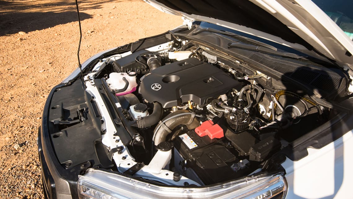 The Toyota HiLux Rogue has a 2.8-litre turbo-diesel engine. (Image credit: Brendan Batty)