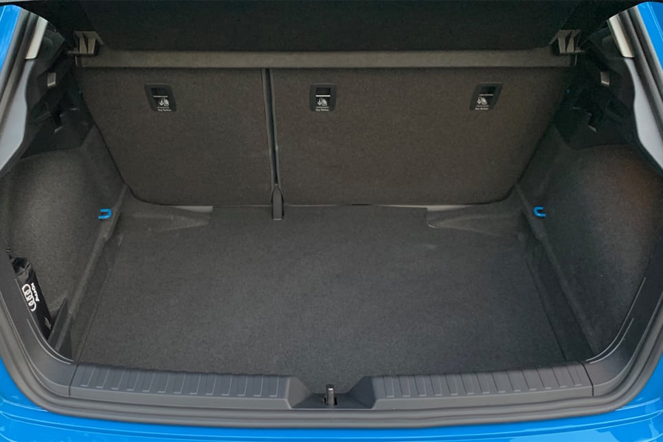 With the rear seats in place, boot space is rated at 335 litres.