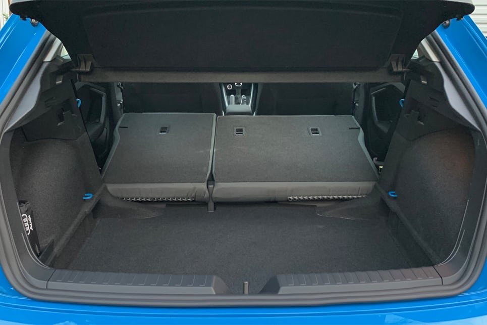 Fold the back seats down and cargo capacity grows to 1090 litres.