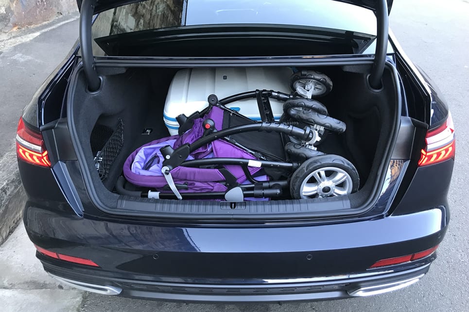 It was able to take the biggest case as well as the pram at the same time, which is pretty impressive. (image: James Cleary)