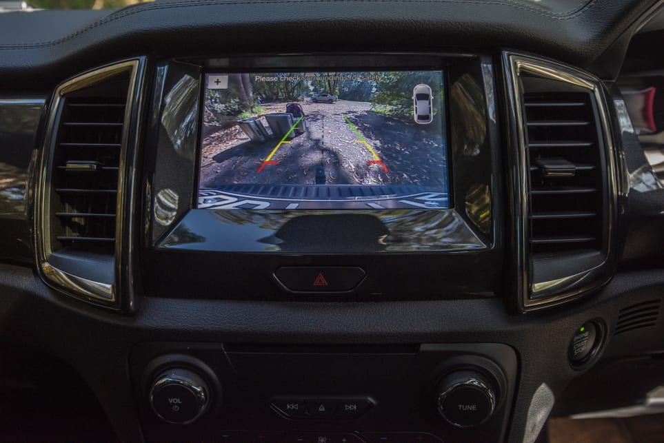 The Everest has an 8.0-inch touchscreen (pictured: Ford Everest Titanium).