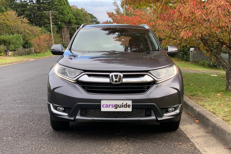 The length of a CR-V is more than a ruler shorter than a Toyota Corolla sedan. That’s truly amazing considering there are seven seats in here. (image: Matt Campbell)
