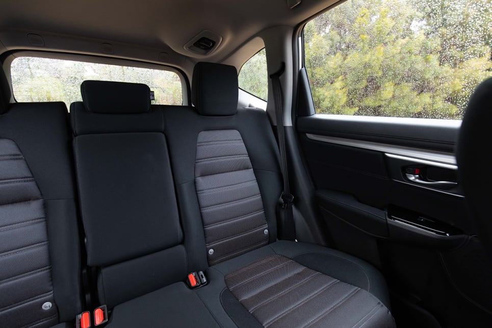 The second-row seats have three top tether points and two ISOFIX points. (image: Marcus Craft)