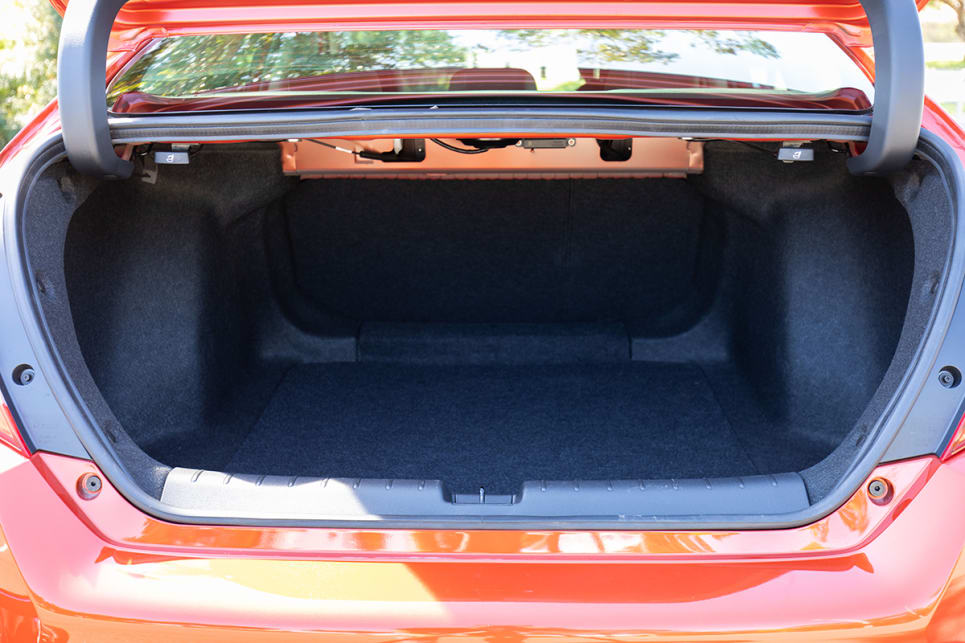The boot also has a surprising amount of space; 525L is more than some mid-size SUVs. (image: Dean McCartney)