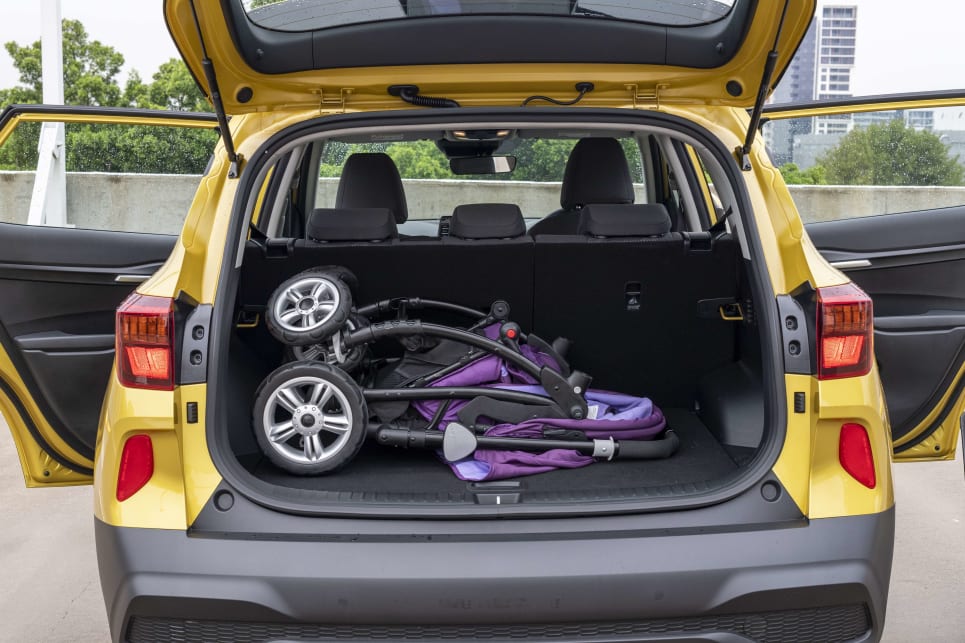 The carsguide pram fits with room to spare. 